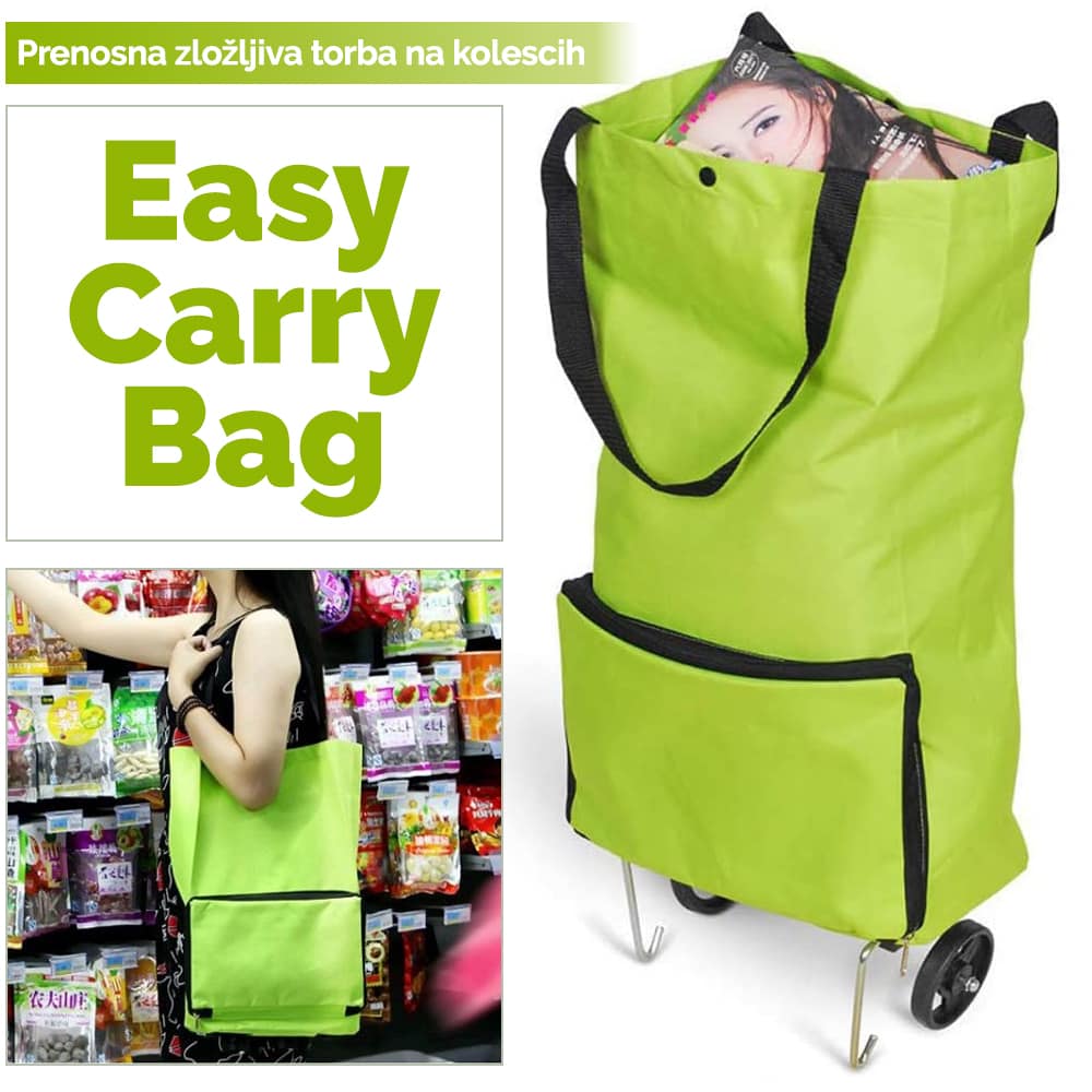 Easy Carry Bag Prenosna zložljiva torba na kolescih vivozebra