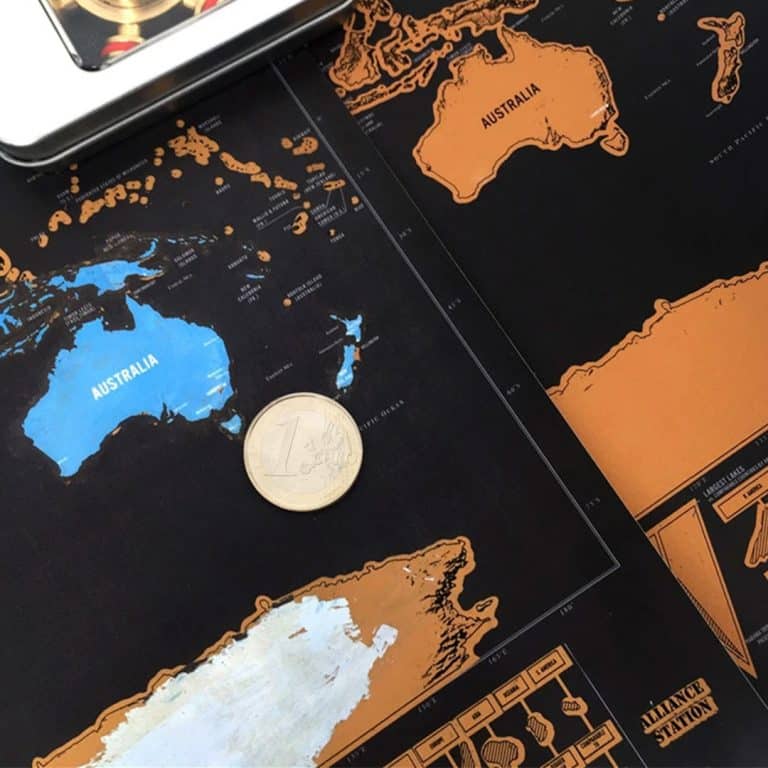 Voyage Map Zemljevid sveta za praskanje vivozebra.si